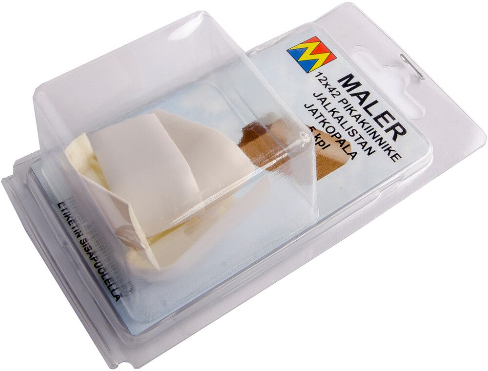 Jalkalistan jatkopala Maler 5 kpl Harmaa muovi