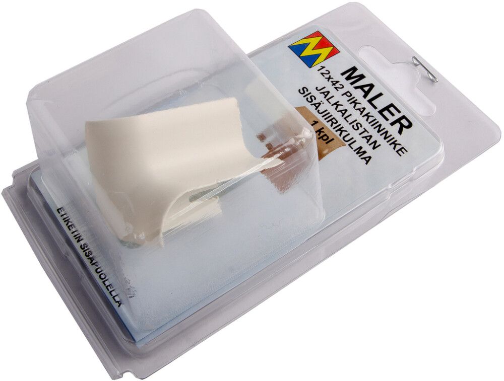 Jalkalistan sisäjiirikulma Maler 1 kpl Valkoinen muovi