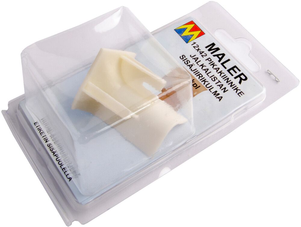 Jalkalistan sisäjiirikulma Maler 1 kpl Harmaa muovi