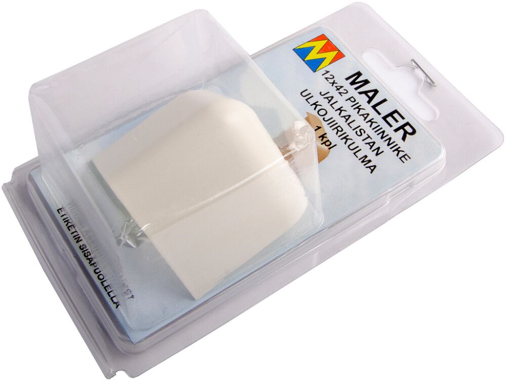 Jalkalistan ulkojiirikulma Maler 1 kpl Valkoinen muovi