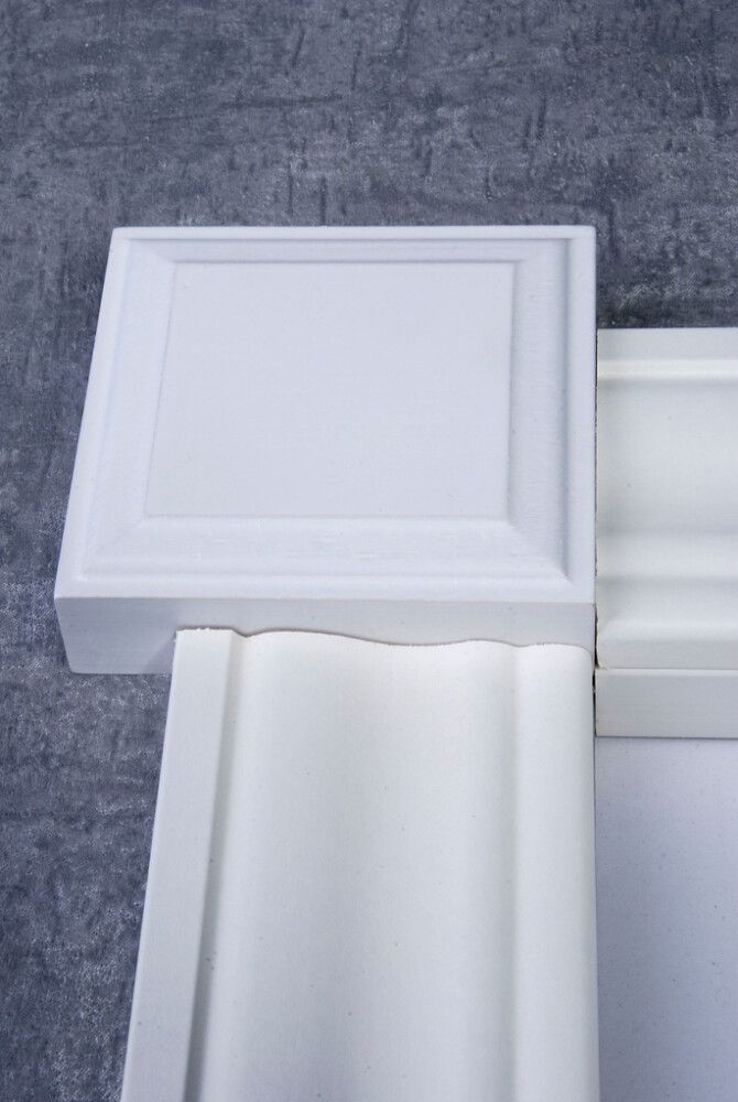 Koristepala Maler MDF Valkoinen 25 x 75 x 75 mm