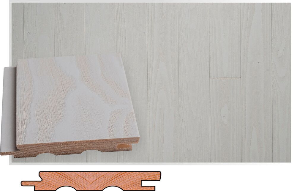 Paneeli Maler Smart STS-0 Harjattu Lumi 12 x 77 x 2370 mm