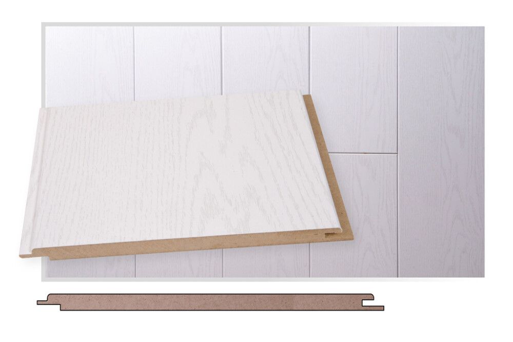 Kattopaneeli Maler MDF Valkosaarni  STP 10 x 185 x 2070 mm