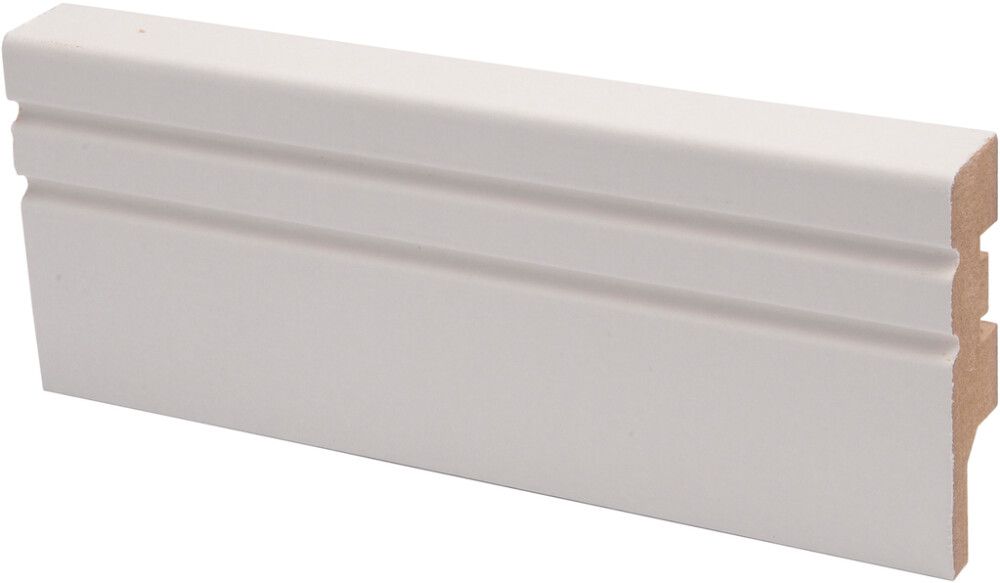 Jalkalista Maler Jana 15 x 58 x 2750 mm MDF Valkoinen