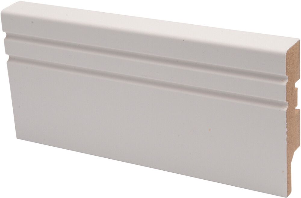 Jalkalista Maler Jana 15 x 70 x 2750 mm MDF Valkoinen