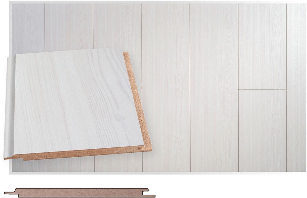 Kattopaneeli Maler Smart MDF Valkolakattu STP 8 x 120 x 2070 mm