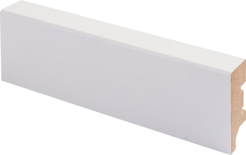 Jalkalista Maler R2 15 x 42 x 2750 mm MDF Valkoinen