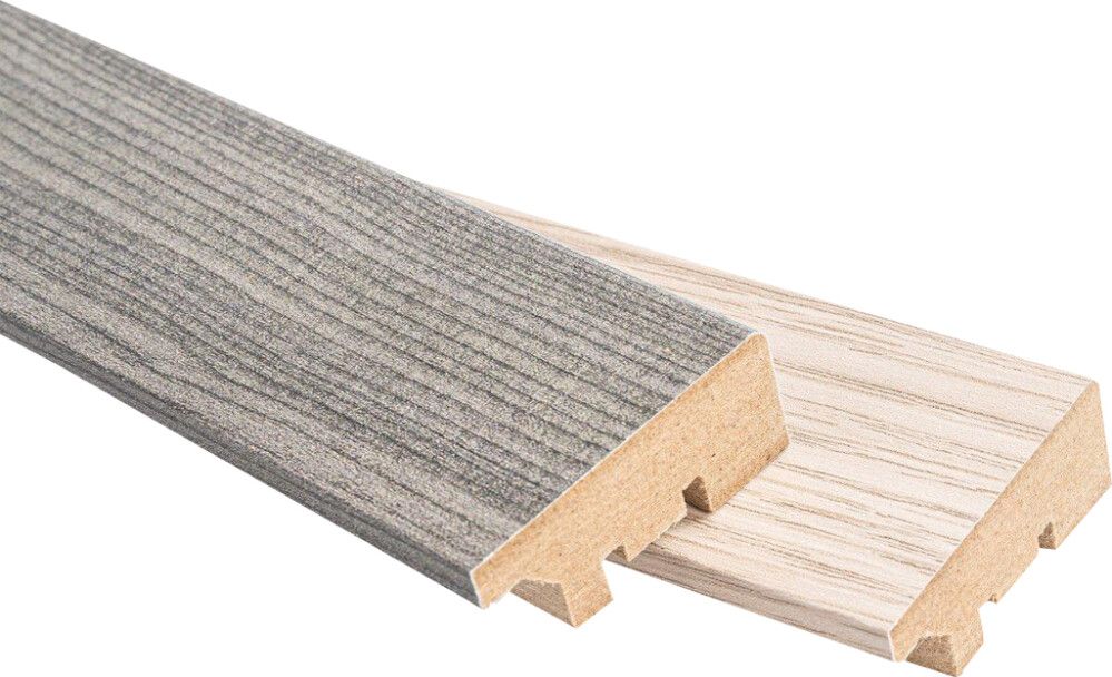 Jalkalista Maler R2 15 x 42 x 2750 mm MDF Valkolakattu Tammi