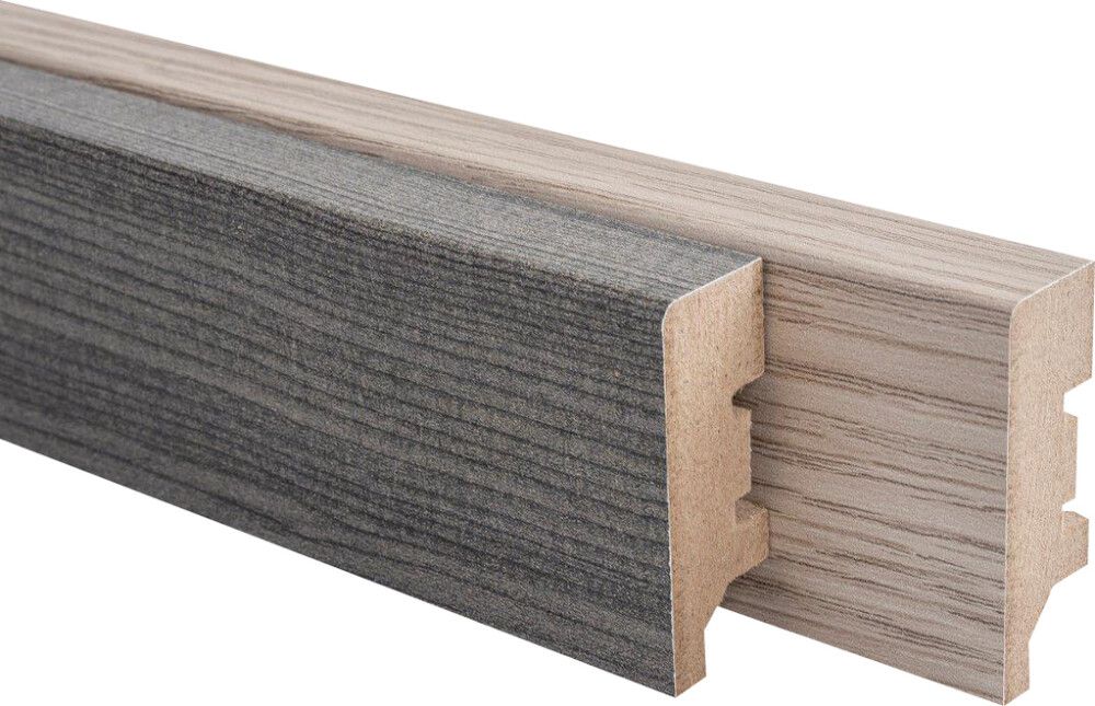 Jalkalista Maler R2 15 x 42 x 2750 mm MDF Valkolakattu Tammi