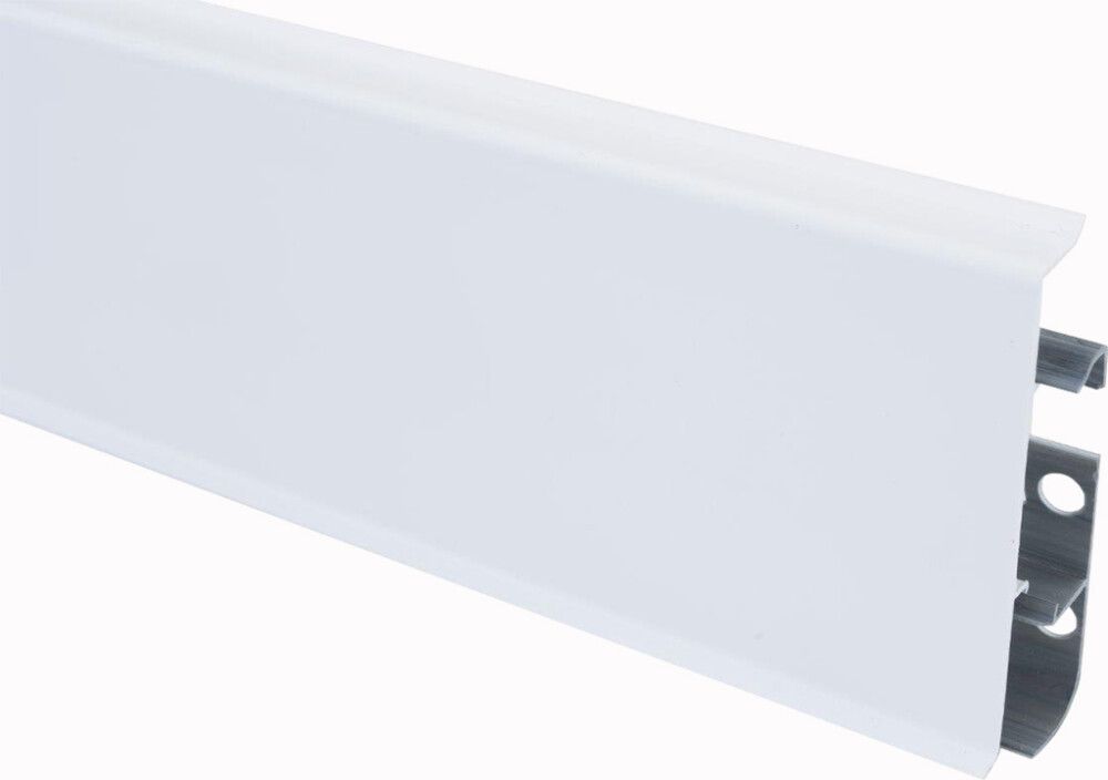 Jalkalista Maler PVC Valkoinen 22 x 75 x 2500 mm