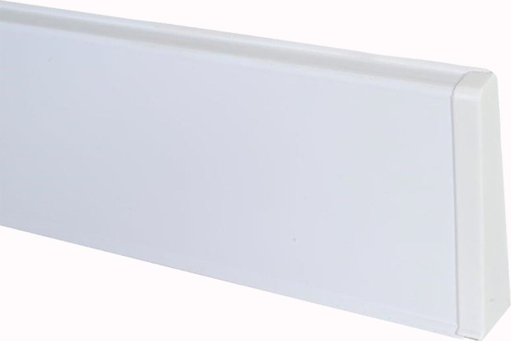 Jalkalistan päätykappale Maler PVC Valkoinen Oikea 22 x 75 mm