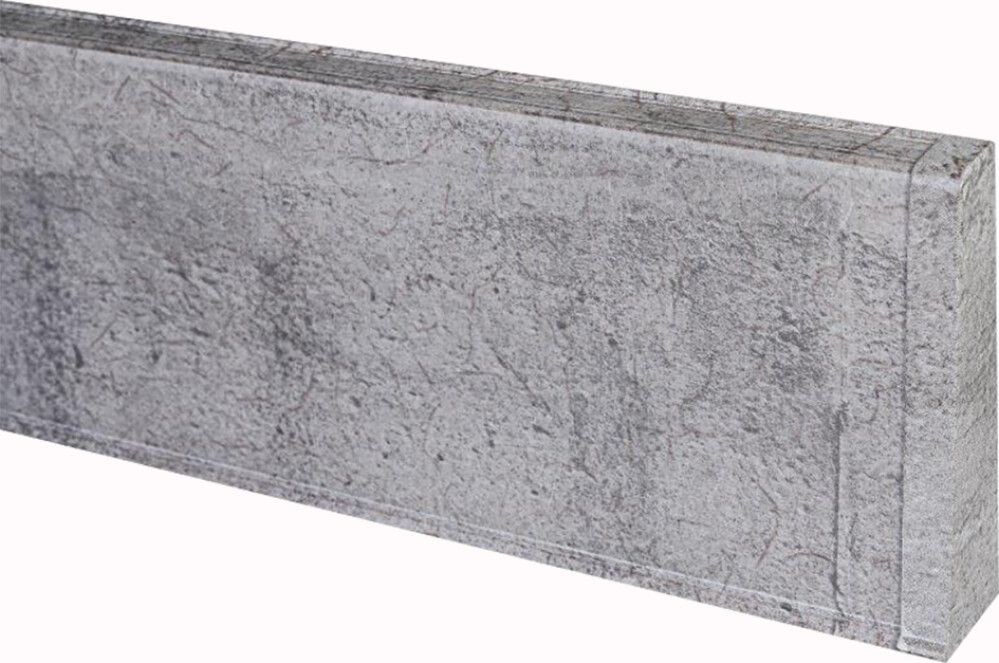 Jalkalistan päätykappale Maler PVC Harmaa Tammi Oikea 22 x 75 mm