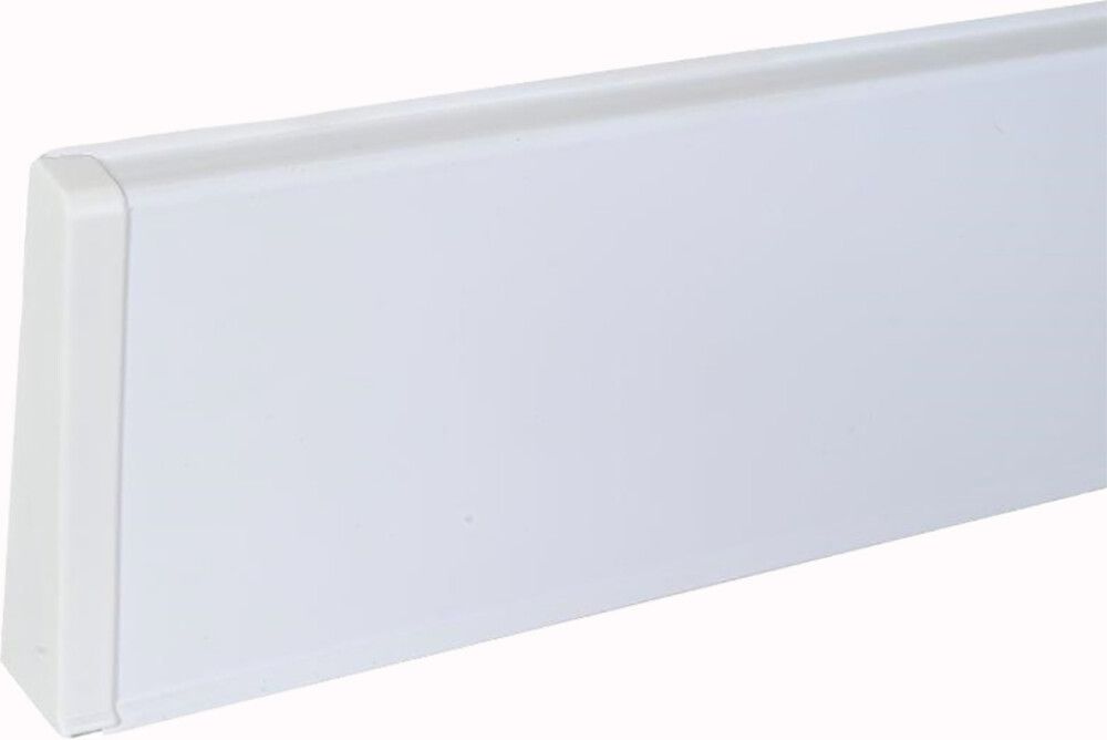 Jalkalistan päätykappale Maler PVC Valkoinen Vasen 22 x 75 mm