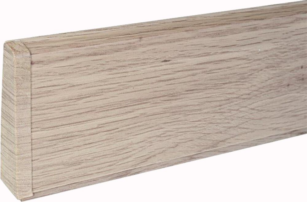 Jalkalistan päätykappale Maler PVC Valkotammi Vasen 22 x 75 mm