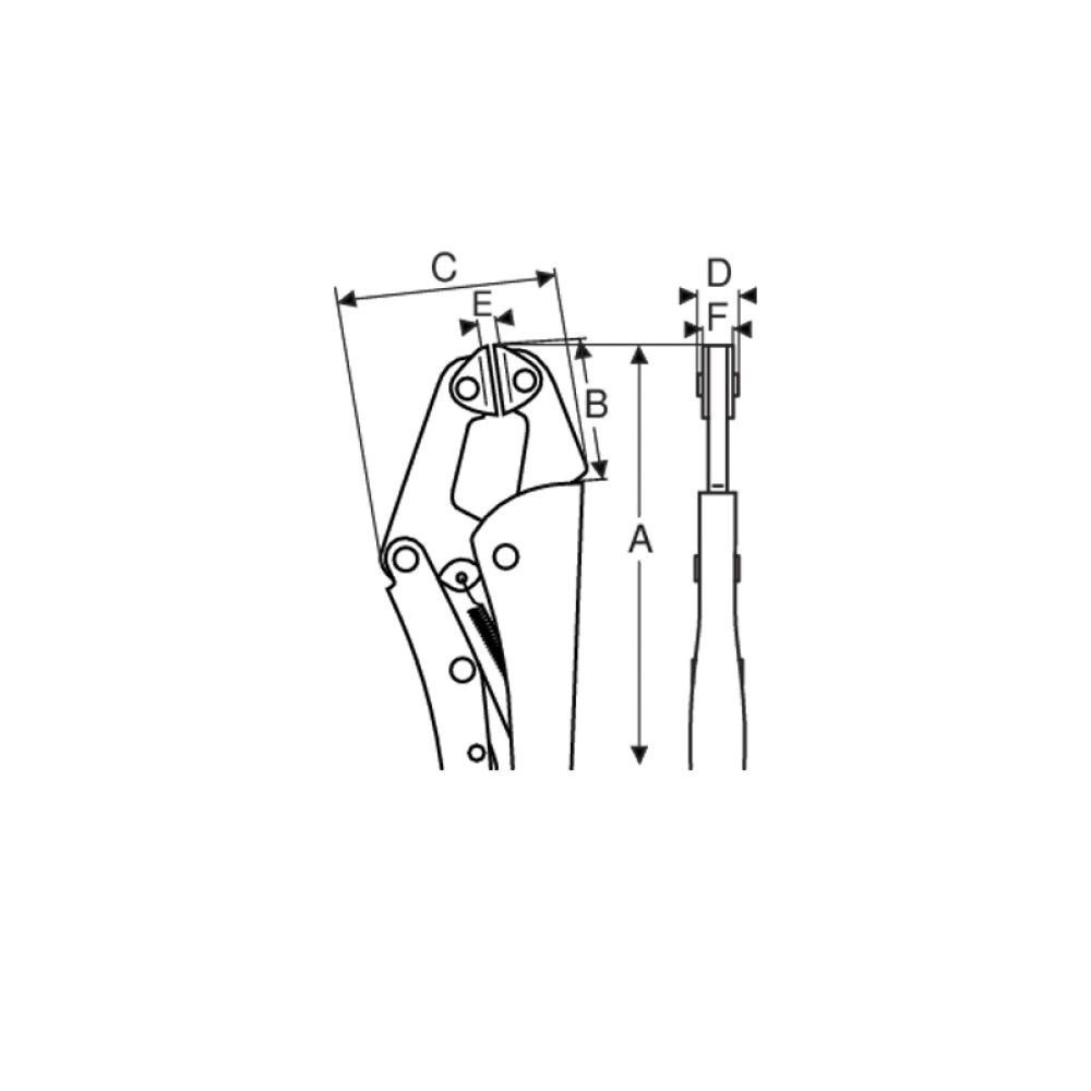 Lukkopihdit Bahco 2950