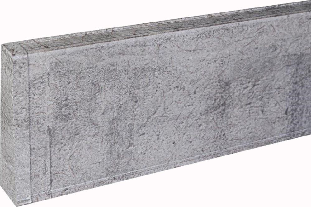 Jalkalistan päätykappale Maler PVC Harmaa Tammi Vasen 22 x 75 mm