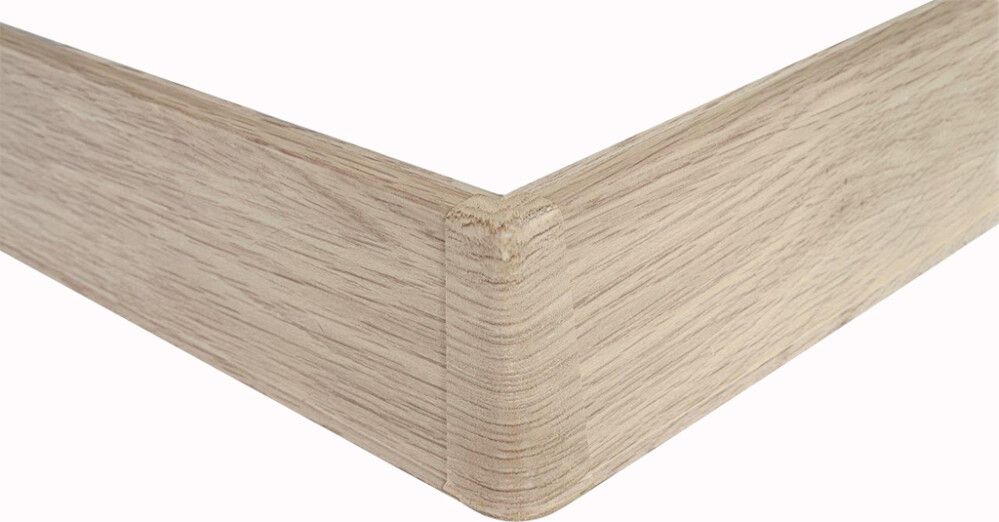 Jalkalistan ulkonurkka Maler PVC Valkotammi 22 x 75 mm