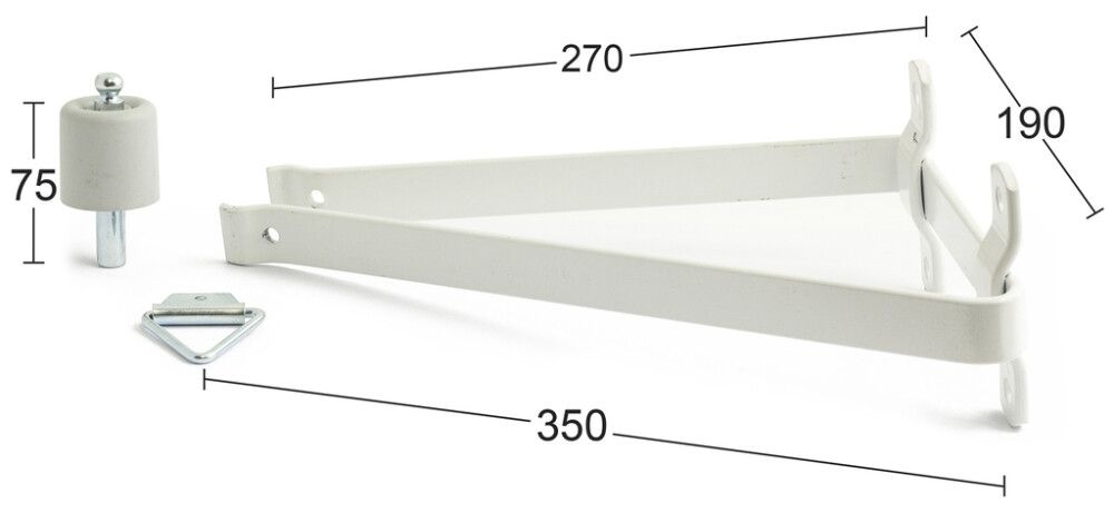 Kolmiovaste Habo 2650 Valkoinen