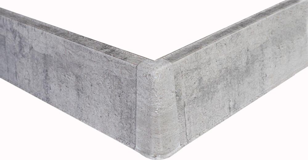 Jalkalistan ulkonurkka Maler PVC Harmaa Tammi 22 x 75 mm