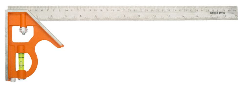 Liukuva yhdistelmäsuorakulma ja piirtopuikko Bahco