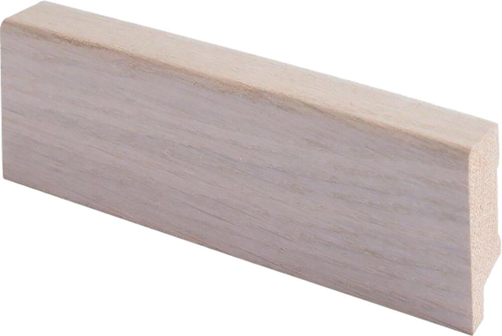 Jalkalista Maler 16 x 42 x 2700 mm Viilu Tammi Valkolakattu