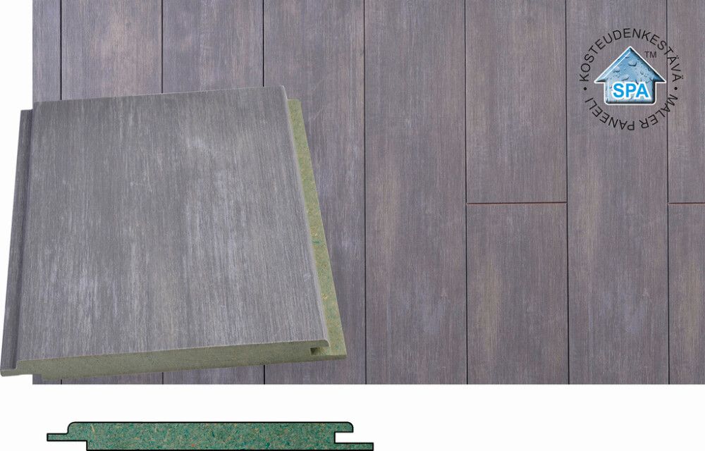 Sisustuspaneeli Maler SPA MDF STP-5 Tunne Harmaa 10 x 120 x 2070 mm