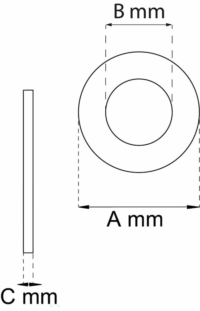 Korotusrengas Habo 250 teräs Ø 12 mm