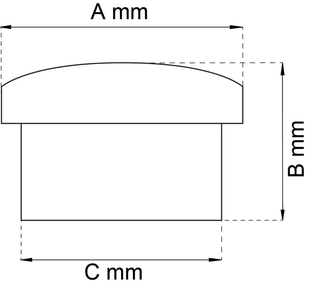 Karmitulppa Habo 750 14 Valkoinen 18 x 8 x 14 mm