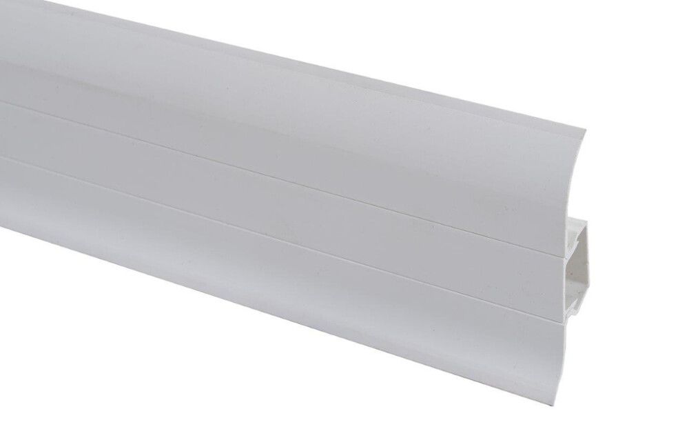 Jalkalista Maler PVC valkoinen 22 x 60 x 2500 mm