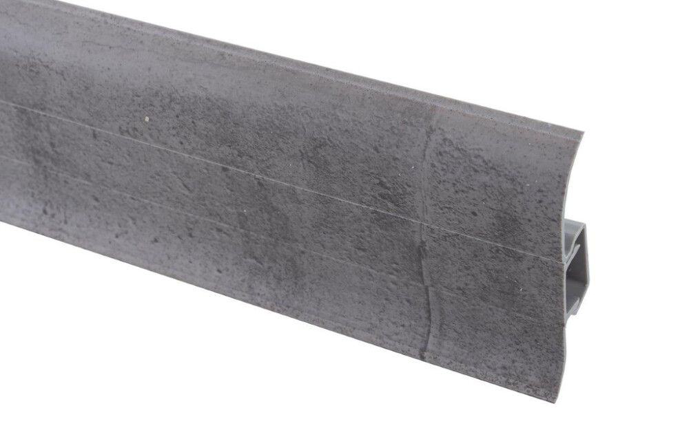 Jalkalista Maler PVC harmaa tammi 22 x 60 x 2500 mm