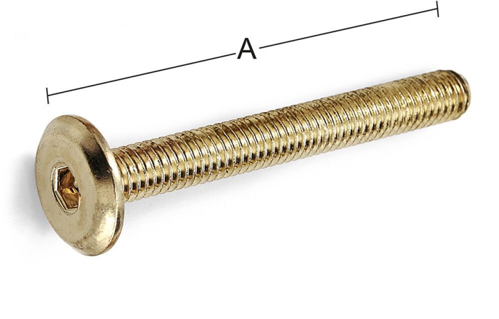 Huonekaluruuvi Habo 521 messinki 70 mm 4 kpl/pkt