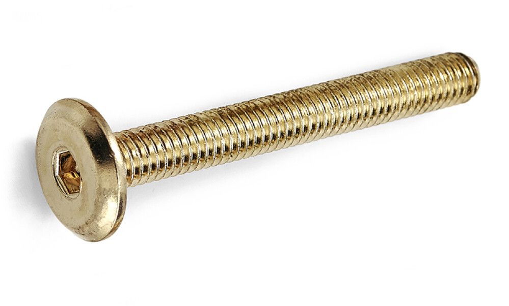 Huonekaluruuvi Habo 521 messinki 100 mm 4 kpl/pkt