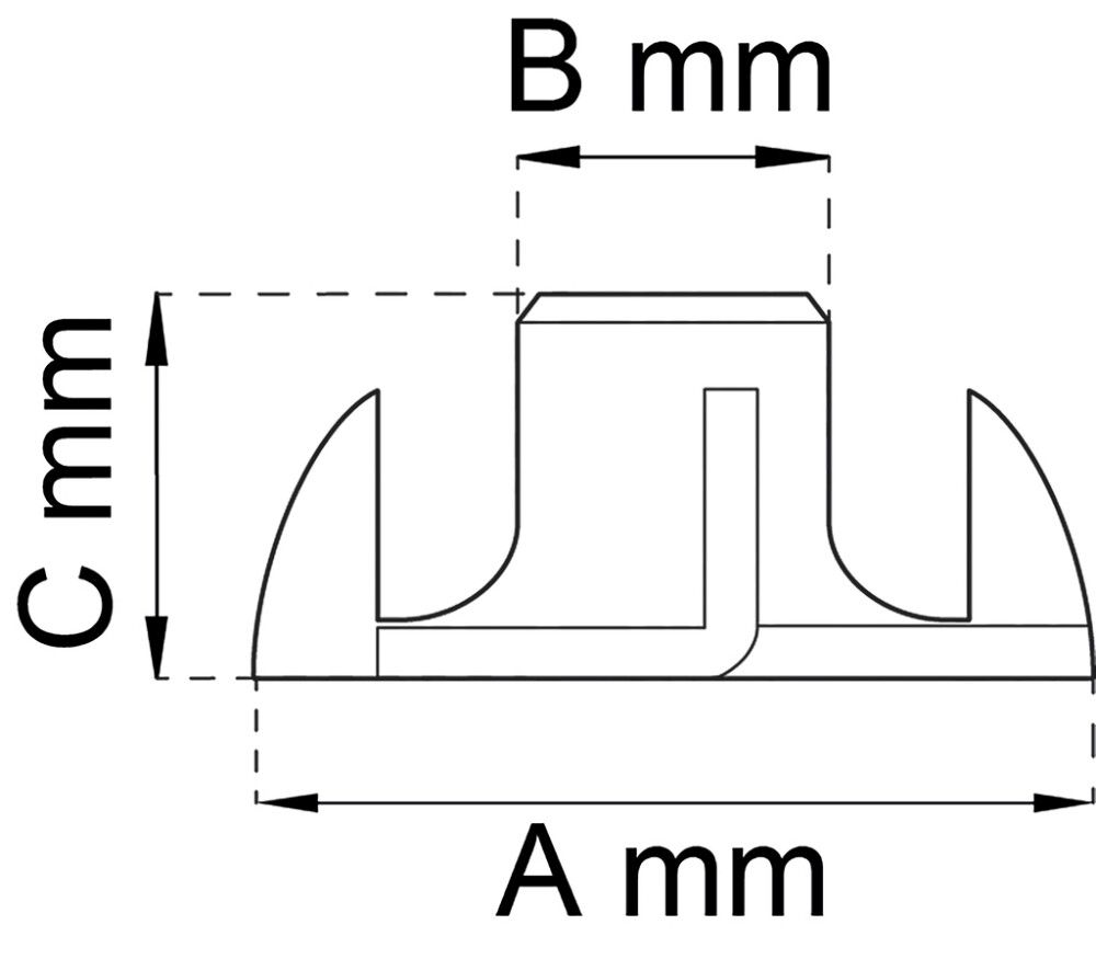 Lyöntimutteri Habo 3206 teräs M6 x Ø 19 mm