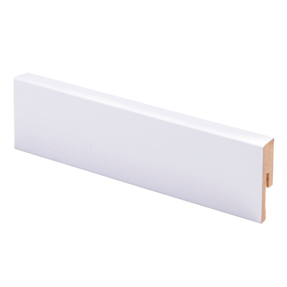 Jalkalista Maler R2 12 x 42 x 2750 mm MDF Puhdas valkoinen