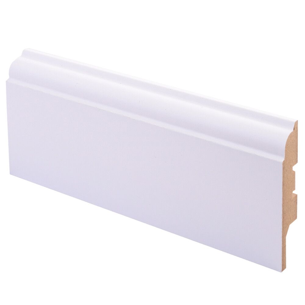 Jalkalista Maler Koski 15 x 65 x 2750 mm MDF Puhdas Valkoinen