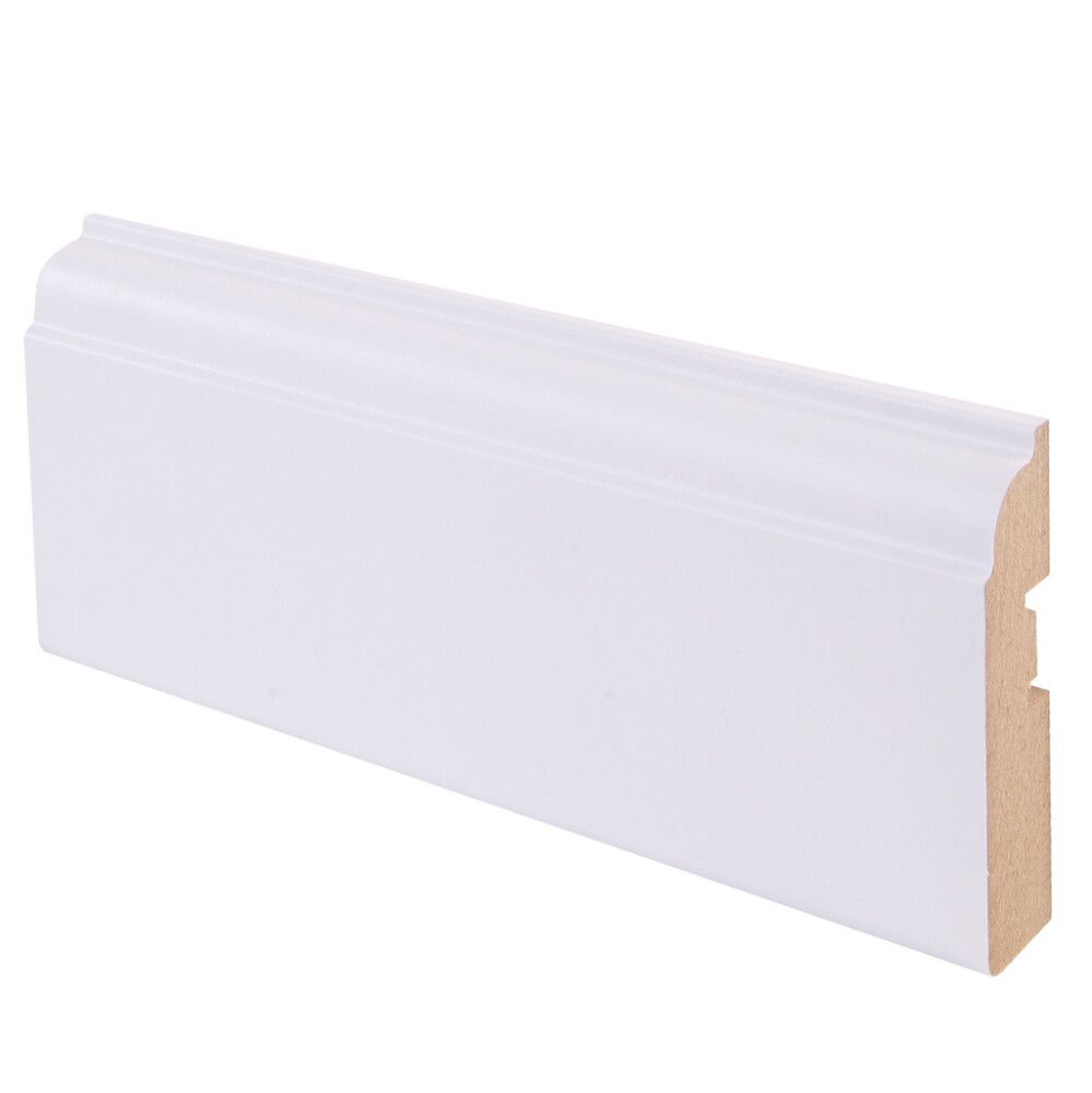 Peitelista Maler Koski 15 x 65 x 2200 mm MDF Puhdas Valkoinen