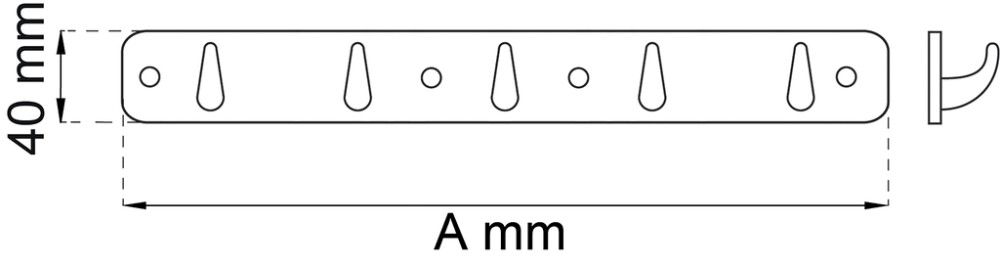 Norsunaulakko Habo 1622 valkoinen 305 mm