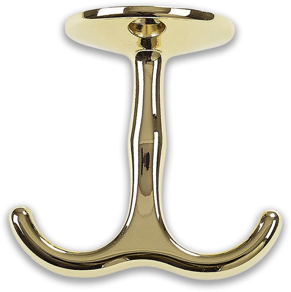 Vaatekoukku Habo 28 messingöity 55 mm