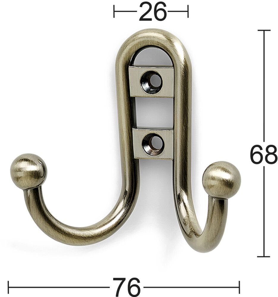 Vaatekoukku Habo 1033 antiikki