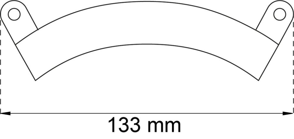Letkuteline Habo 702 teräs 133 mm