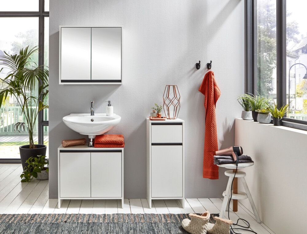 Peilikaappi Basic Valkoinen 60 x 60 x 20 cm