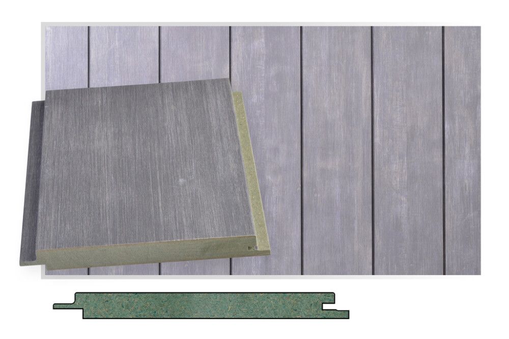 Sisustuspaneeli Maler SPA MDF STS-5 Tunne Harmaa 12 x 120 x 2400 mm