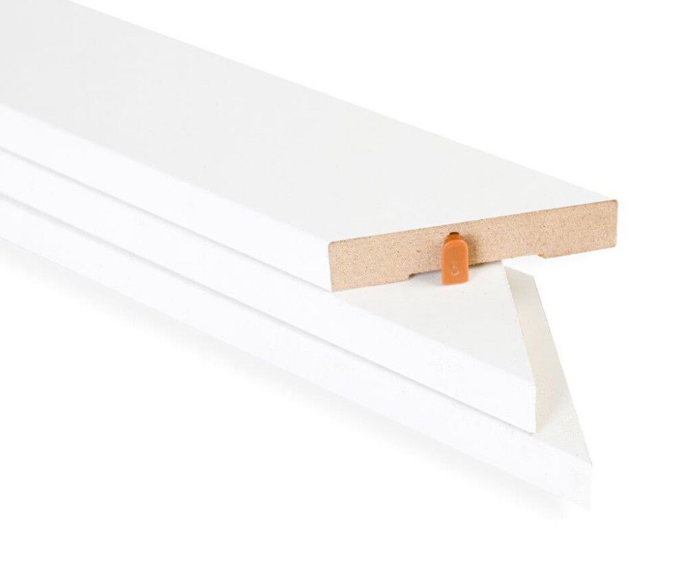 Ovisetti Maler peitelistat jiirilukitsimilla MDF Mel Valkoinen E0 42 mm