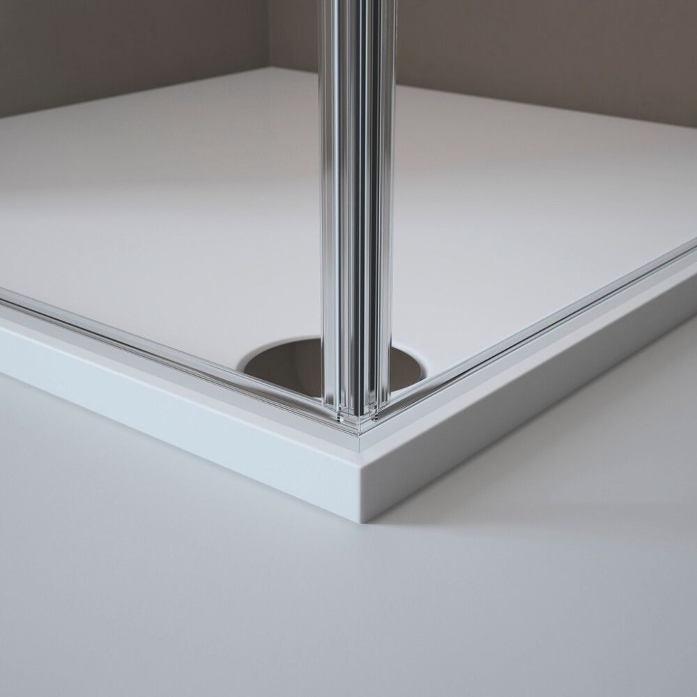 Suihkukulma Corniche Light 80 x 80 cm kirkas