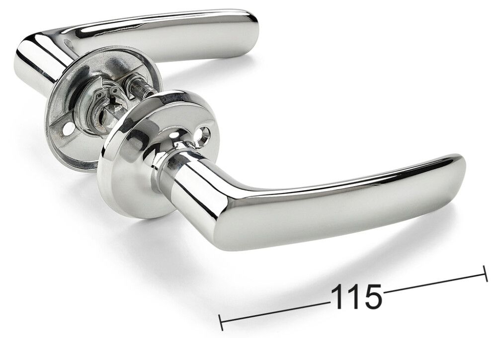 Ulko-ovenpainike Habo A2560 Jousella Kromi