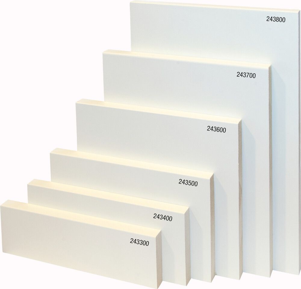 Smyygilista Maler MDF E0 Mel Valkoinen