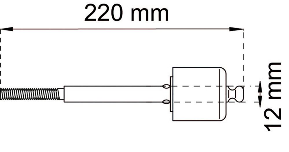 Ovenkiinnitin Habo 2670 sähkösinkitty 220 mm