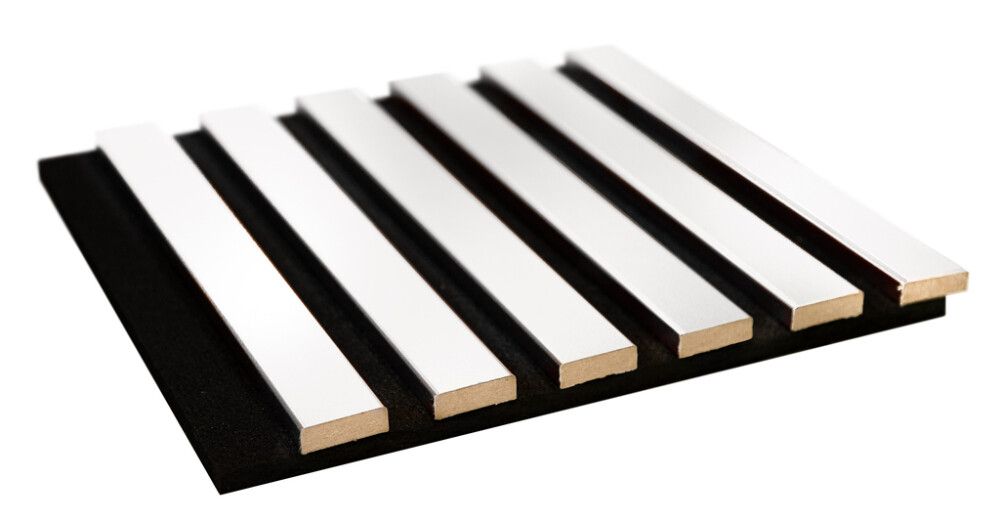 Akustiikkapaneeli Maler Louvre Acoustic Safe Lumi / musta 19 x 300 x 2800 mm