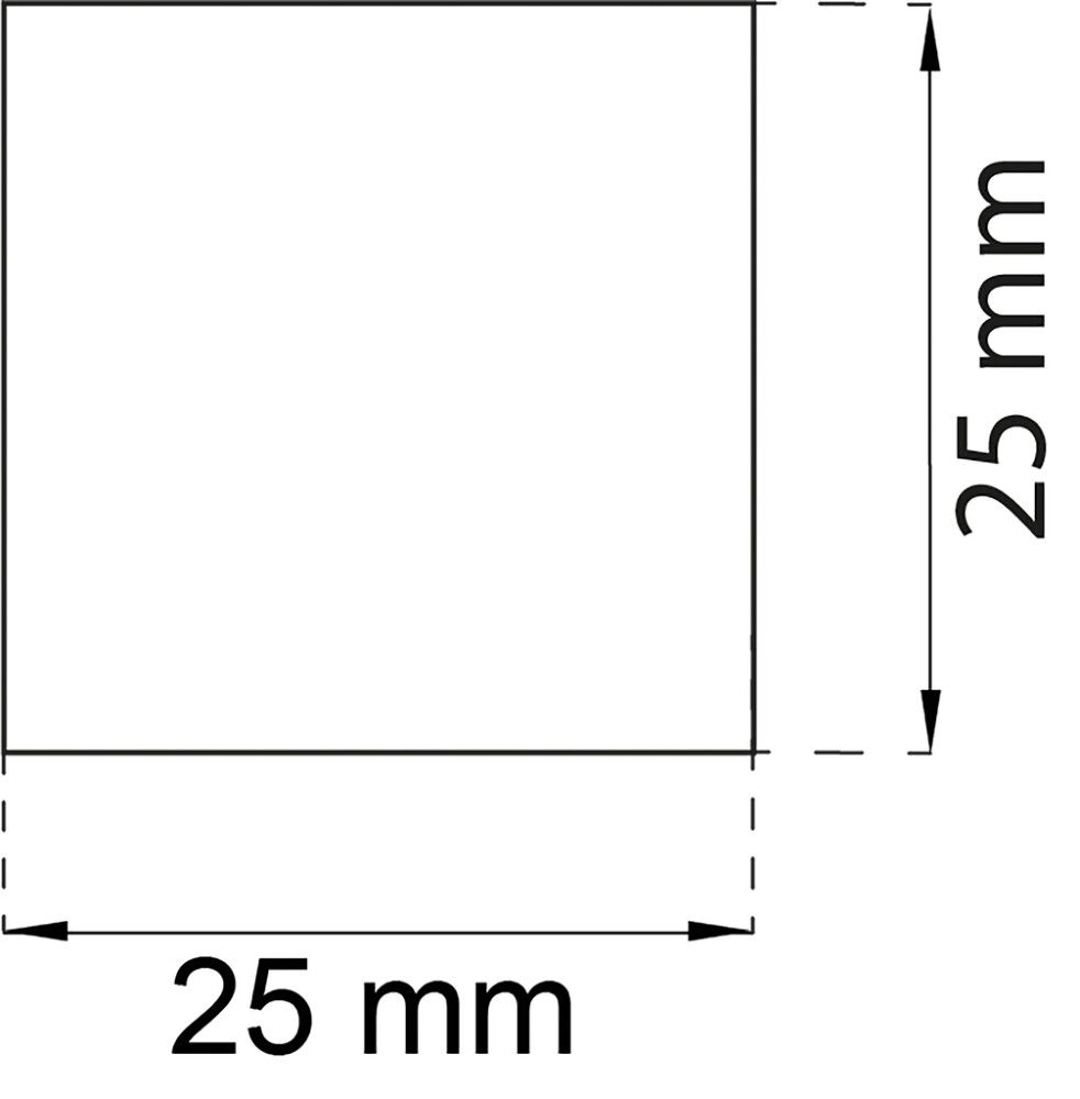Palapeilitarra Habo 25 x 25 mm