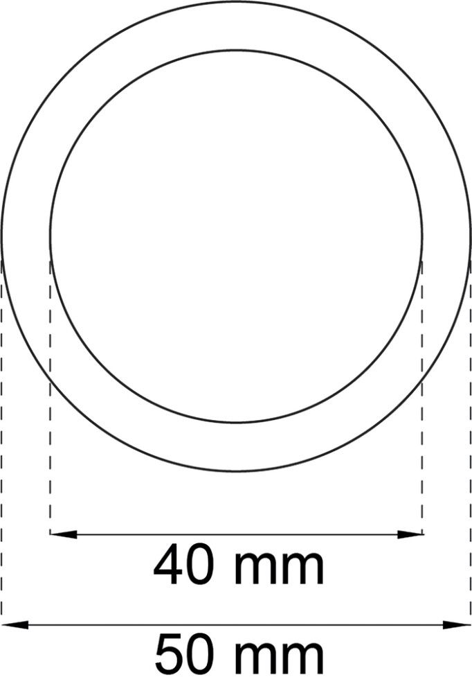 Liukuovenvedin Habo 200 valkoinen Ø 40 mm